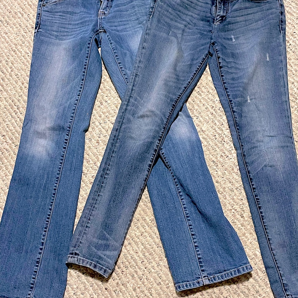 1 Pair Boot Cut.  1 Pair Skinny Leg